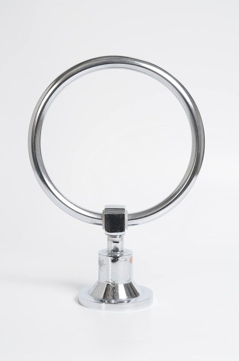 Stainless Steel Bathroom Towel Napkin Ring Rod Chrome Finished Towel Ring Round 6 inch  - Image 1