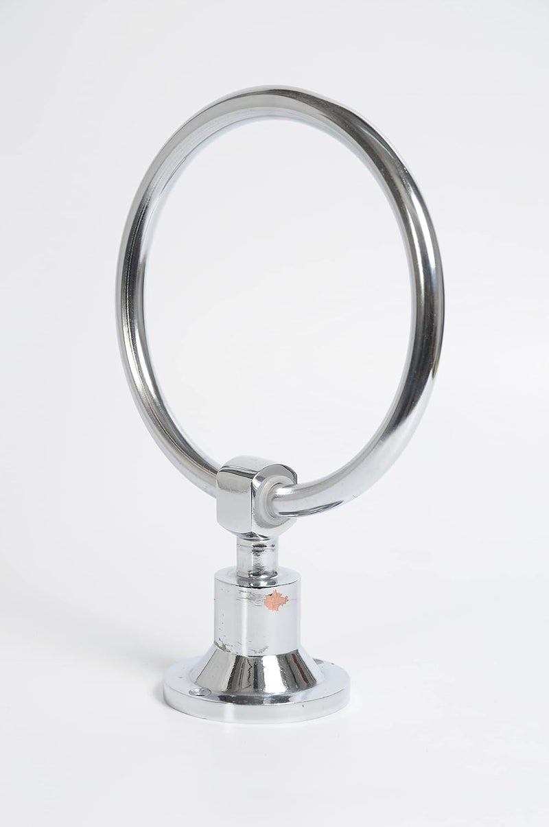 Stainless Steel Bathroom Towel Napkin Ring Rod Chrome Finished Towel Ring Round 6 inch  - Image 2