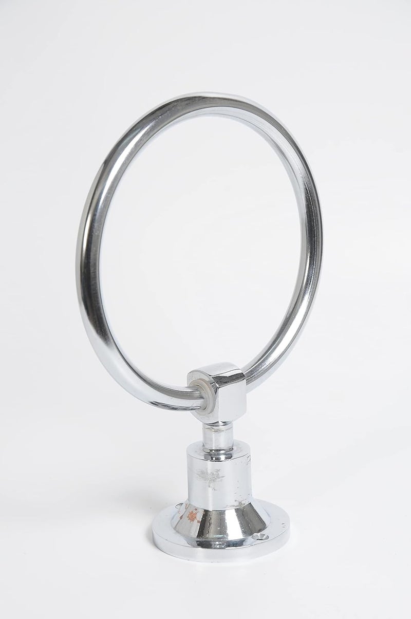 Stainless Steel Bathroom Towel Napkin Ring Rod Chrome Finished Towel Ring Round 6 inch  - Image 5
