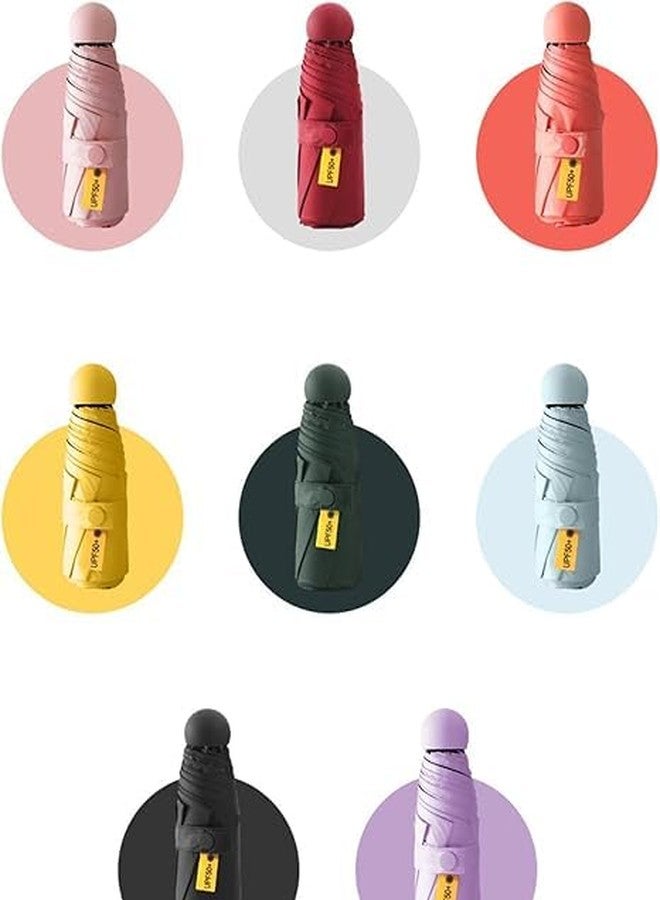 HOMENITY مظلة سفر صغيرة من هومينيتي® - قطعة واحدة مع حافظة - صغيرة الحجم وخفيفة الوزن ومقاومة للرياح - حماية من الأشعة فوق البنفسجية، مظلة قابلة للطي ومقاومة للماء للحقيبة والجيب وحقيبة اليد - مظلة محمولة للشمس والمطر للنساء والرجال - Image 2