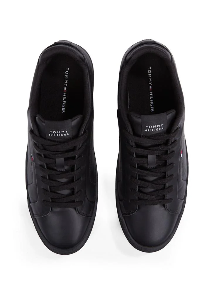 تومي هيلفيغر Icon Court Low Top Leather Sneakers