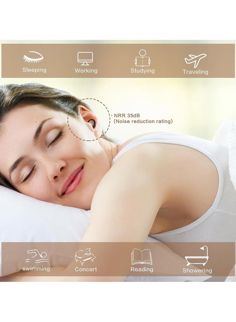 Generic Portable Noise Reduction Ear Plugs Sleeping Noise Reduction Ear Plug Soft and Not Easy to Fall Off Reusable Earplugs for Concerts Work Airplanes Musicians  - Image 3