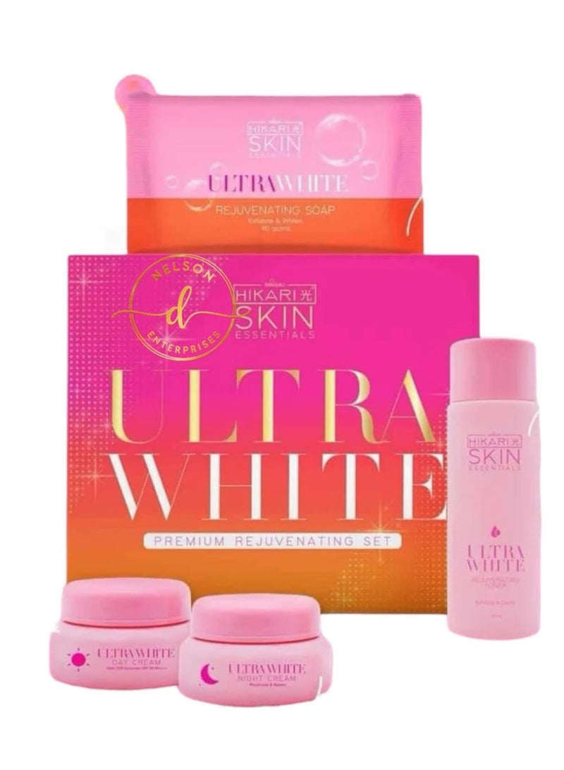 Hikari Skin Essentials Ultra White Premium Rejuvenating Set - Image 1