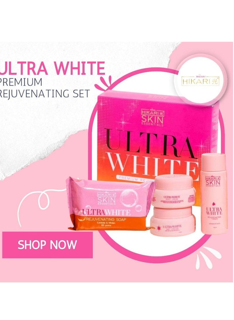 Hikari Skin Essentials Ultra White Premium Rejuvenating Set - Image 4