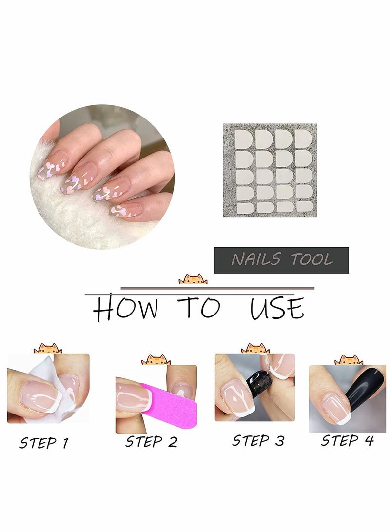 Excefore 30Pcs Long Coffin Press on Nails, Black Flame Fake Nails Matte False Nails Full Cover Glossy Acrylic Nails for Women and Girls - Image 5