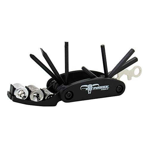 Pit Posse PP2828H Compatible with Harley Davidson Folding Tool Set 12 in 1 SAE Motorcycle Tool - Image 1