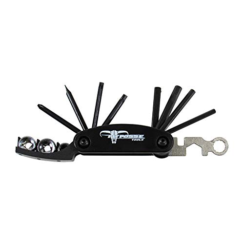 Pit Posse PP2828H Compatible with Harley Davidson Folding Tool Set 12 in 1 SAE Motorcycle Tool - Image 2