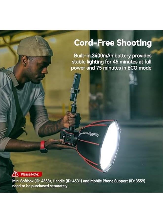 Arabest - SmallRig RC 60B COB Video Light Handheld Bicolor LED Shooting Continuous Output Lite Edition - Image 1