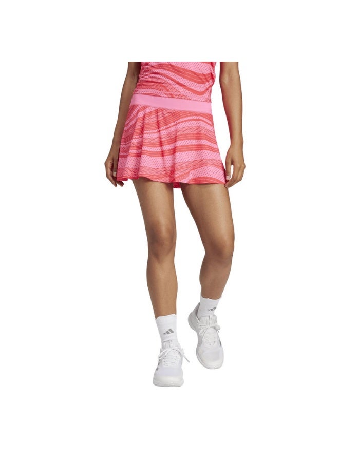 Adidas adidas CLUB GRAPHSKIRT Pink Tennis SKIRT for Women - 2XS - Image 3