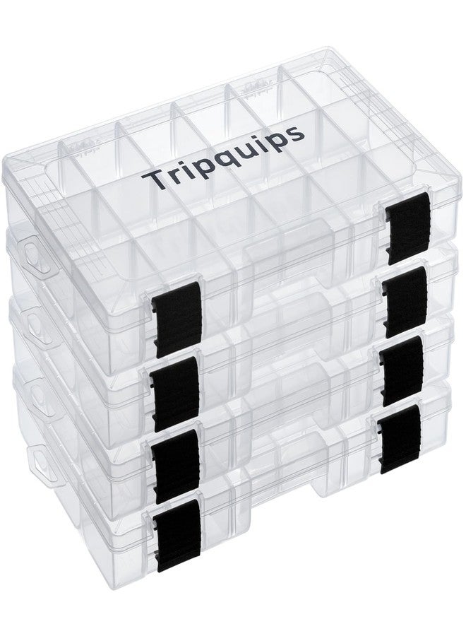 صناديق تخزين أدوات الصيد Tripquips 3600، صندوق تخزين بلاستيكي منظم مع فواصل قابلة للإزالة - صناديق أدوات الصيد - تخزين أدوات الصيد - صناديق أدوات الصيد 3700 - منظم صندوق من عبوتين/4 عبوات - 3600 4 عبوات - Image 1