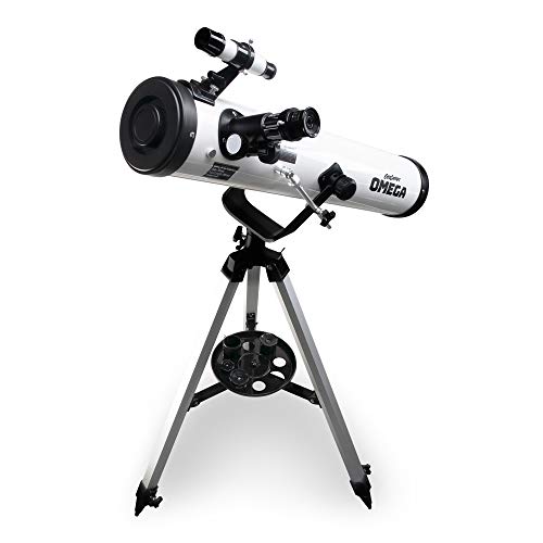 Educational Insights GeoSafari Omega Reflector Telescope Portable Telescope for Kids Teens Adults Supports STEM Learning Great To Explore Space Moon Stars Gift for Boys Girls Ages 8 - Image 1