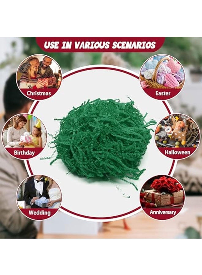 تجعيد قطع الورق العشب وسادة الورق Streamer لعيد الميلاد حفل الزفاف عيد الميلاد عروسة الخطوبة الحرفية صناديق الهدايا أكياس حشو الديكور 100 غرام أخضر - Image 5