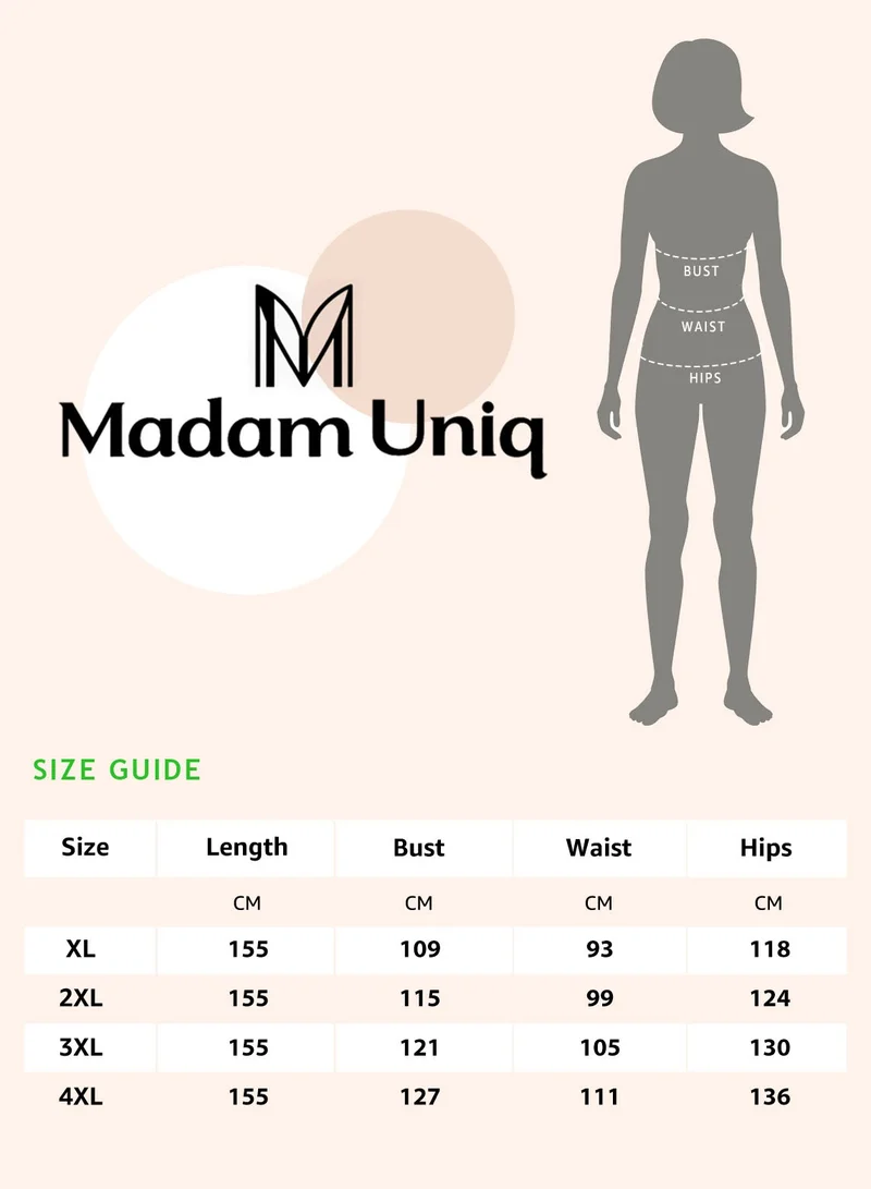 Madam Uniq Elegant Peacock Blue Sequin Gown, Flare - Sleeve & V - Neck, Embroidered Mermaid Maxi Dress