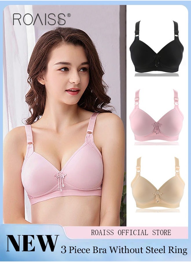 3 Bras Without Steel Rims Thin Pure Cotton Boneless Underwear Adjustable Shoulder Strap 4 Rows 3 Hook - pzsku/Z0C73B16C07C0A7726F00Z/45/_/1696658838/0ae4ef03-6703-4d64-9d6c-bda28489de3a