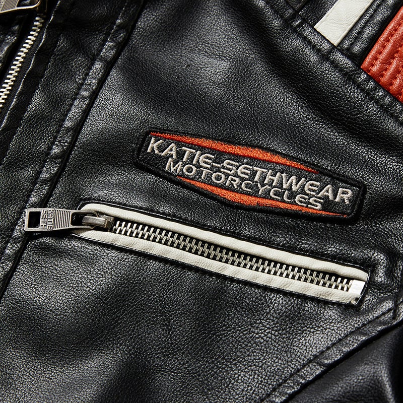 Winter Men'S Leather Padded Collar Pu Leather Jacket 2022 New Motorcycle Clothing Men'S Jacket - Image 5