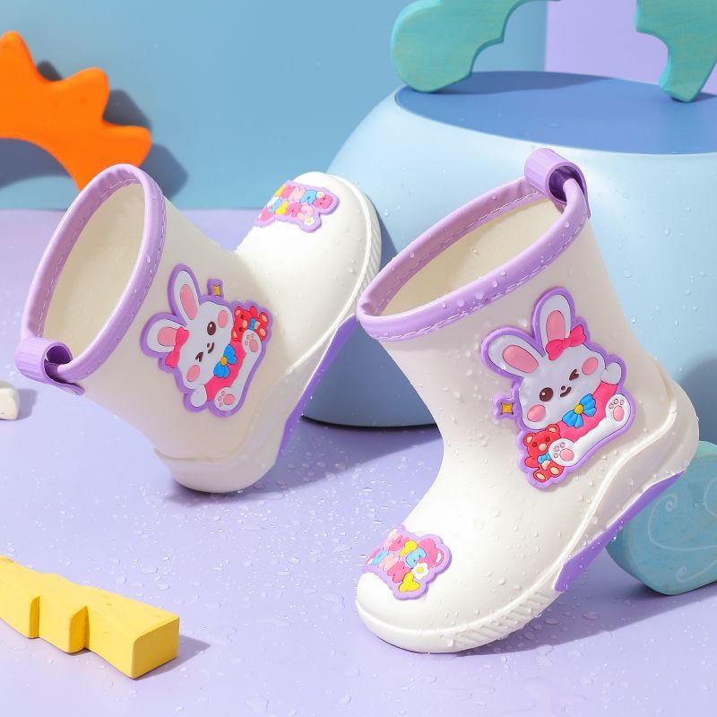 Children'S Rain Boots, Universal Children'S Raincoat, Non-Slip Rain Boots, Water Shoes, Baby Men And Women, Cute Cartoon Warm - Image 5