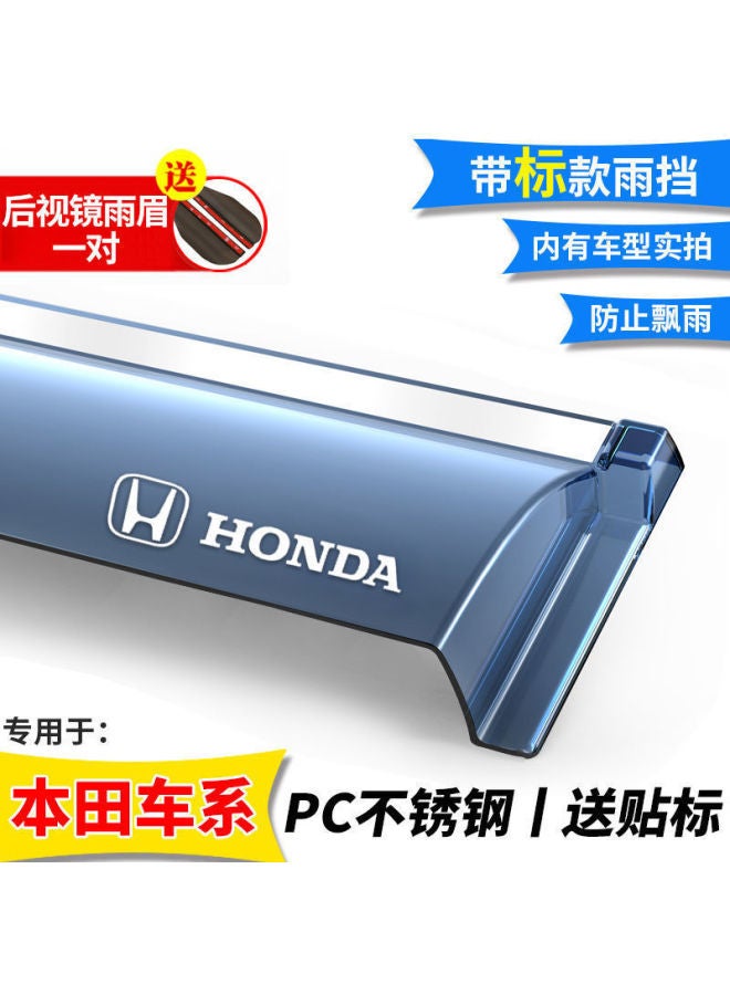 Applicable To Honda's New Crv Lingpai Binzhi Xrv Rain Eyebrow Civic Fit Accord Sunny Rain Block Front Fan Jade Window Block
