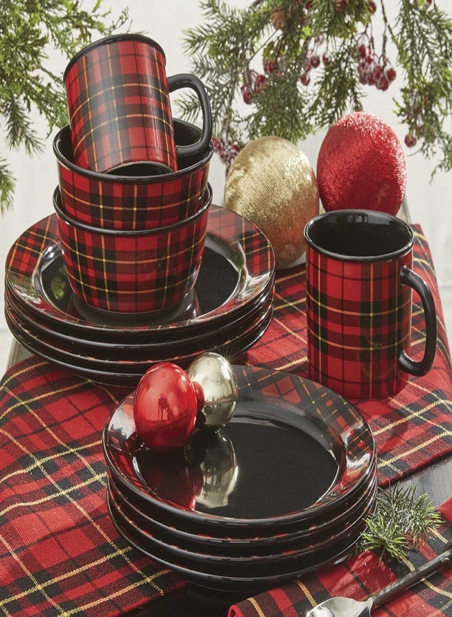 Park Designs Black Sportsman Plaid Dinner Plate Set of 4 - Image 3