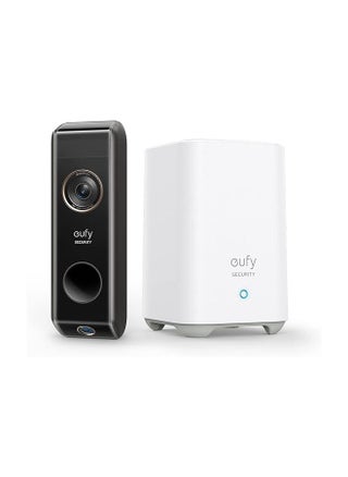 Security Video Doorbell Dual Camera (Battery-Powered) with Homebase, Dual Motion Detection, Package Detection, 2K HD, No Monthly Fee, 16GB Local Storage - pzsku/Z0C73E17761B75A6AC47EZ/45/_/1697538096/7fe4b7b4-c41b-4a8f-be10-705e12e49cd9