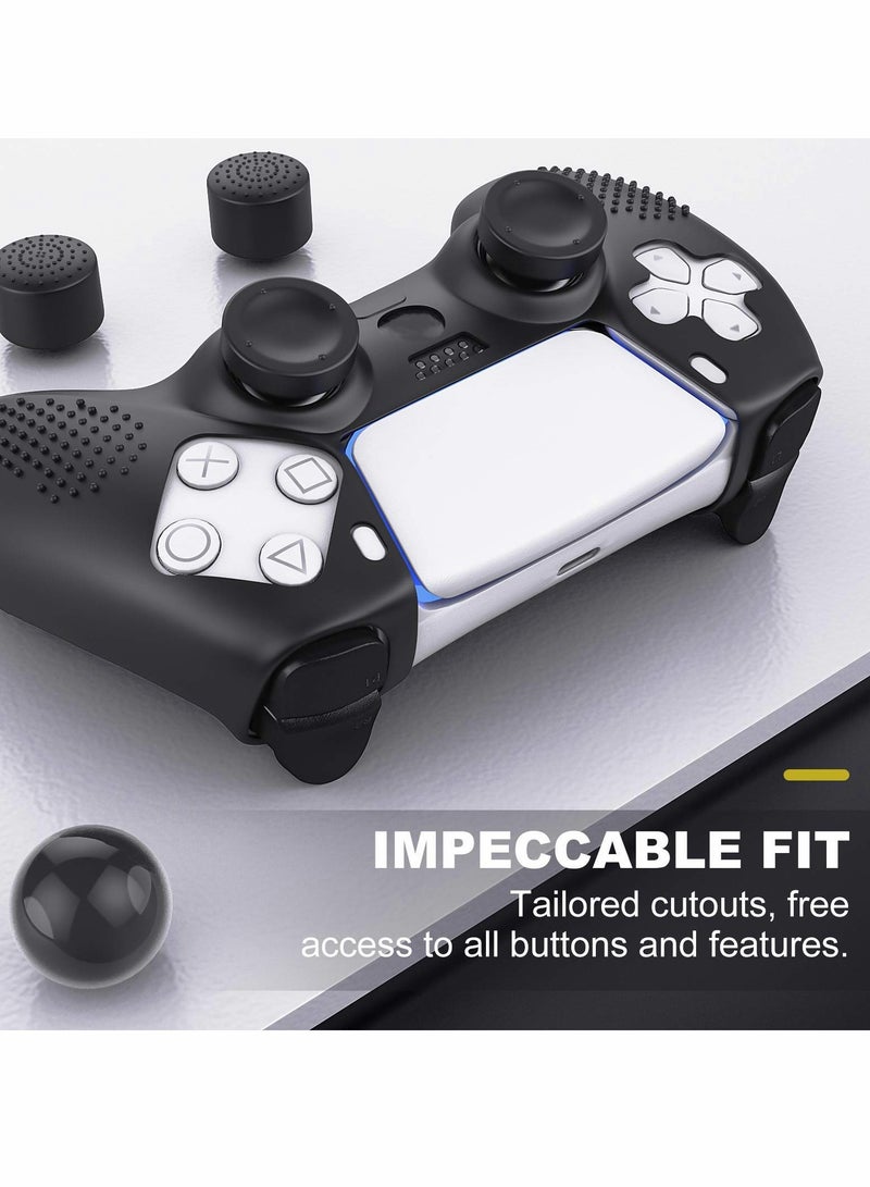 PS5 Controller Skin Case, Anti,Slip Silicone Cover with 8 Thumb Grip Caps for Enhanced Gaming - Image 3