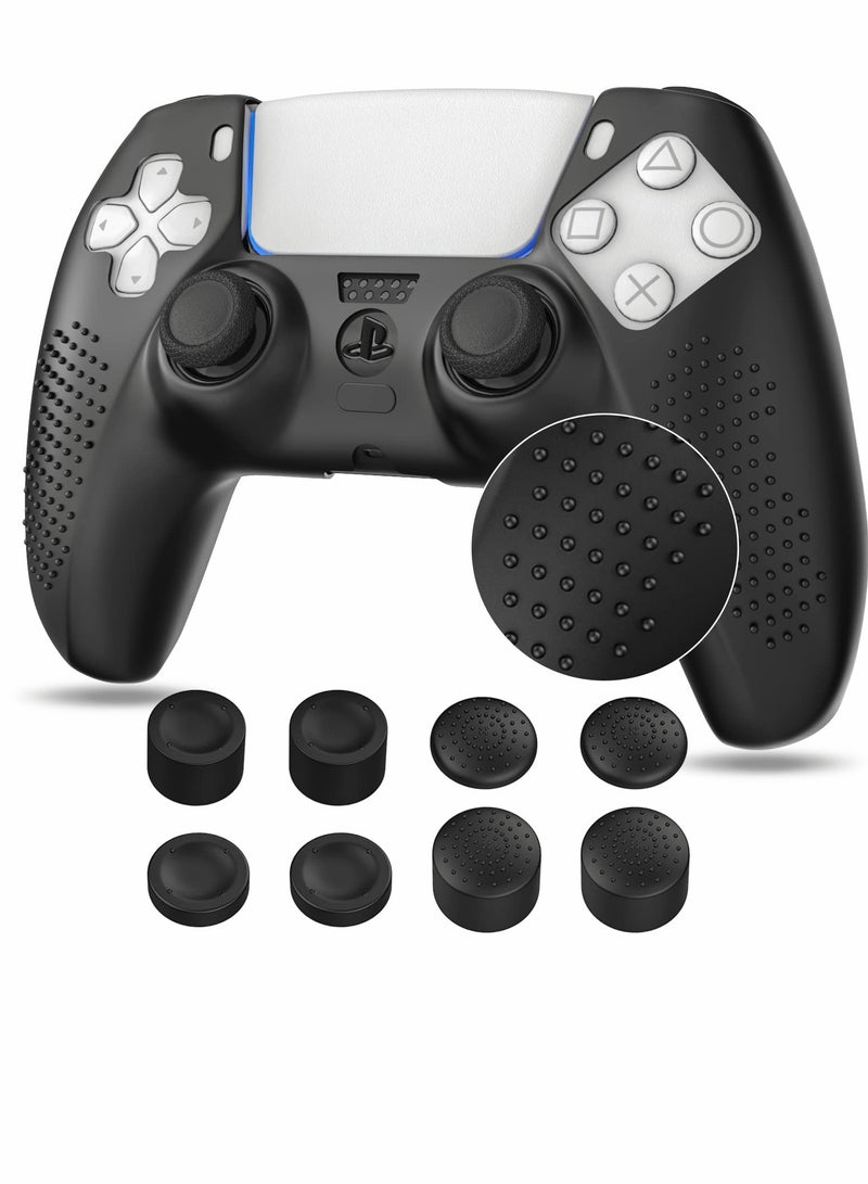PS5 Controller Skin Case, Anti,Slip Silicone Cover with 8 Thumb Grip Caps for Enhanced Gaming - Image 1