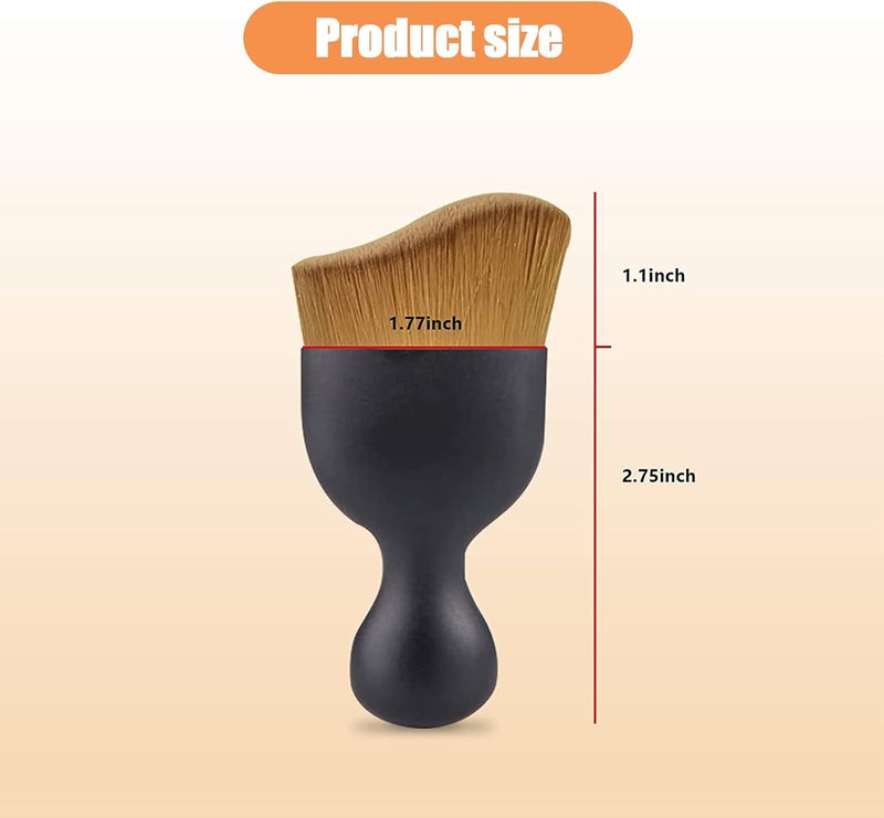 NGHEY 1 PC Car Interior Dust Brush, Auto Scratch Free Detailing Brush, Soft Car Interior Cleaning Brush Auto Accessories for Automotive Dashboard, Air Conditioner Vents, Computer (Dark Brown) - Image 2