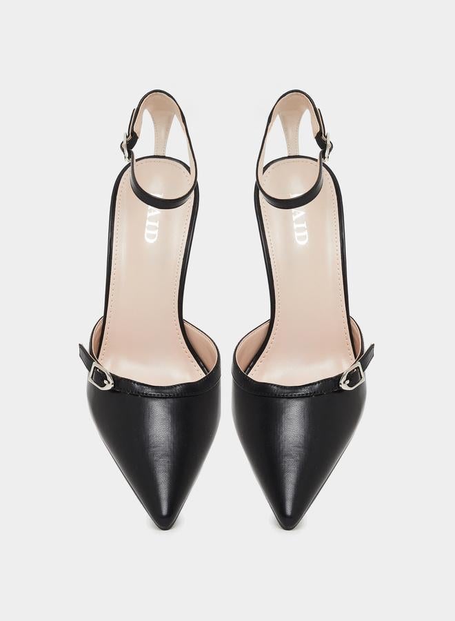 ريد حذاء بمقدمة مدببة ورباط للكاحل - Image 5