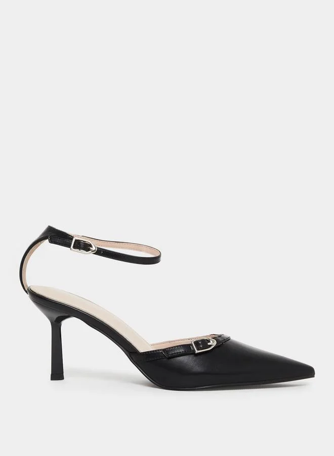 Raid Bexlie Ankle Strap Pointed Toe Shoes