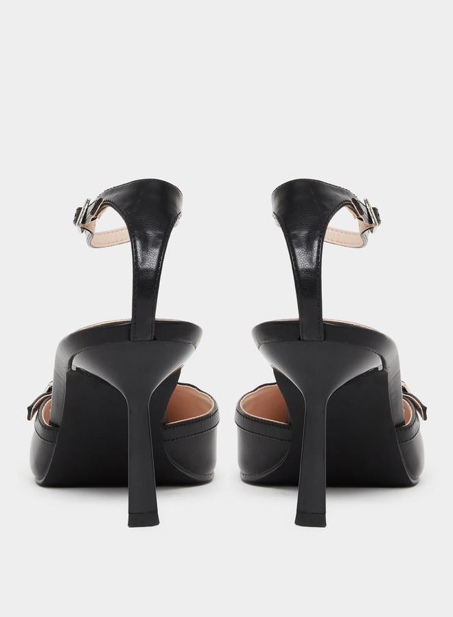 ريد حذاء بمقدمة مدببة ورباط للكاحل - Image 4