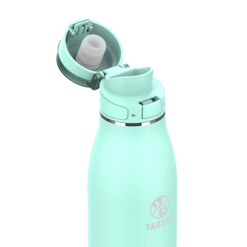 Takeya 25 oz Traveler Stainless Steel Insulated Travel Coffee Mug with Locking Leak Proof Lid, Premium Quality, BPA Free, Aqua - Image 2