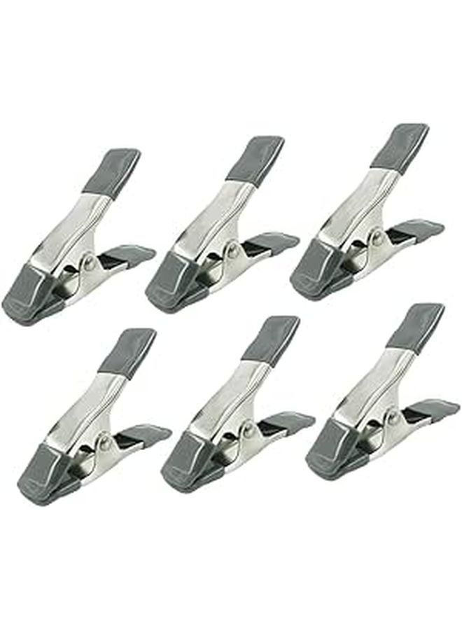 Heavy Duty Backdrop Clips 6 Pack Strong Spring Clamps for Photo Studio Muslin Canvas Backgrounds - Image 1