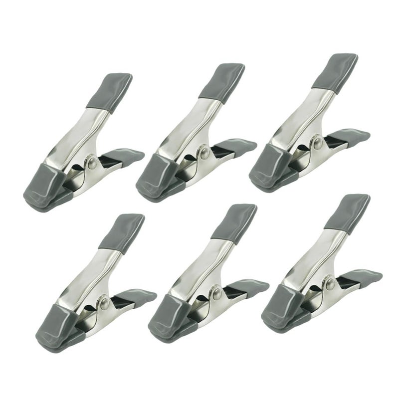Heavy Duty Backdrop Clips 6 Pack Strong Spring Clamps for Photo Studio Muslin Canvas Backgrounds - Image 2