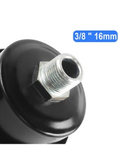 KASTWAVE Air Compressor Muffler, 3/8"16mm Thread Black Metal Suction Filter for Air Compressor Intake Filter Silencer 2Pack  - Image 4