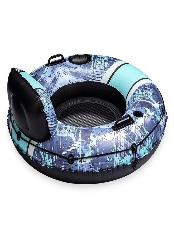 Funsicle 4ft Sierra Blue Lounge, Inflatable River Tube Float, Lagoon Blue, Adults, Unisex - Image 4