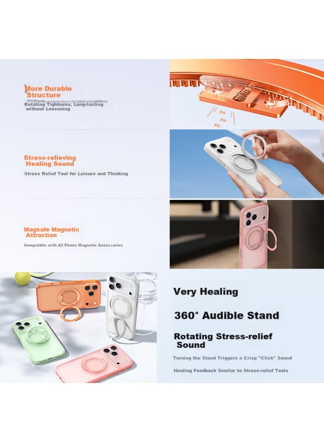 Kumeng Coolmang Pivot Case For Iphone 17 Matte Magnetic Premium Protective Full-cover Stand Shockproof Magsafe Charging Case Uni - Image 3