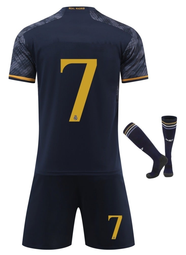 Children's football jersey youth real madrid cr7 football sportswear suit  - Image 1