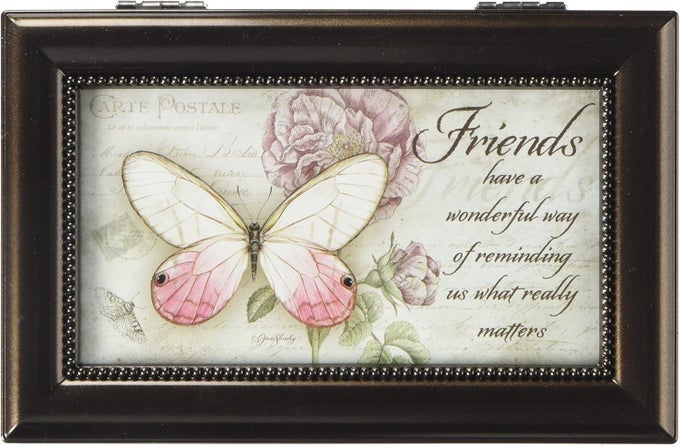 HOME ACCENTS 18286 FRIENDS JANE SHAKY MUSIC BOX 6INCH BY 4INCH BY 212INCH
