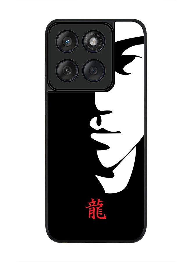 Stylizedd For Motorola MOTO Edge 60 Fusion/ Edge 60 Case,Slim fit Camera Protection, Shockproof Thin Phone cover  - Tibute - Bruce Lee (Black) - Image 1