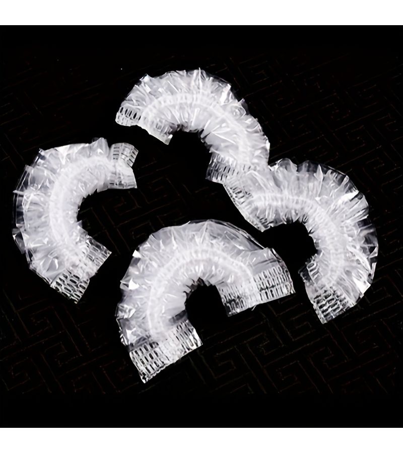 110 Disposable Protective Ear Covers For Shower Hair Dyeing Barber Transparent And Skin Friendly - Image 2