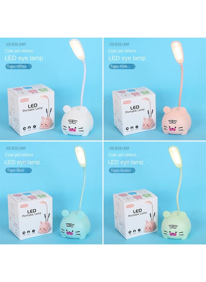 الأزرق جي دبليو مصباح مكتبي إبداعي برسوم كرتونية جديدة مصباح تعليمي للطلاب مصباح مكتبي لحماية العين مصباح مكتبي للبيع بالجملة Usb قابل لإعادة الشحن مصباح مكتبي لغرفة النوم - Image 1