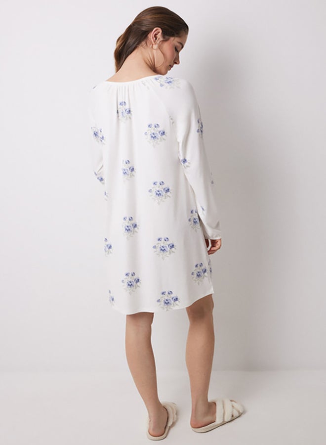 women'secret Long Nightgown In Soft Jersey-Knit Fabric  - Image 3