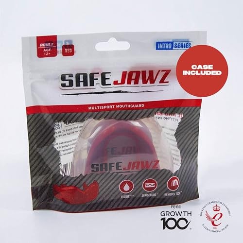 SAFEJAWZ Mouthguard Slim Fit, Adult and Junior Mouth Guard with Case for Boxing, Basketball, Lacrosse, Football, MMA, Martial Arts, Hockey and All Contact Sports (Junior <11 Years, Red) - Image 5