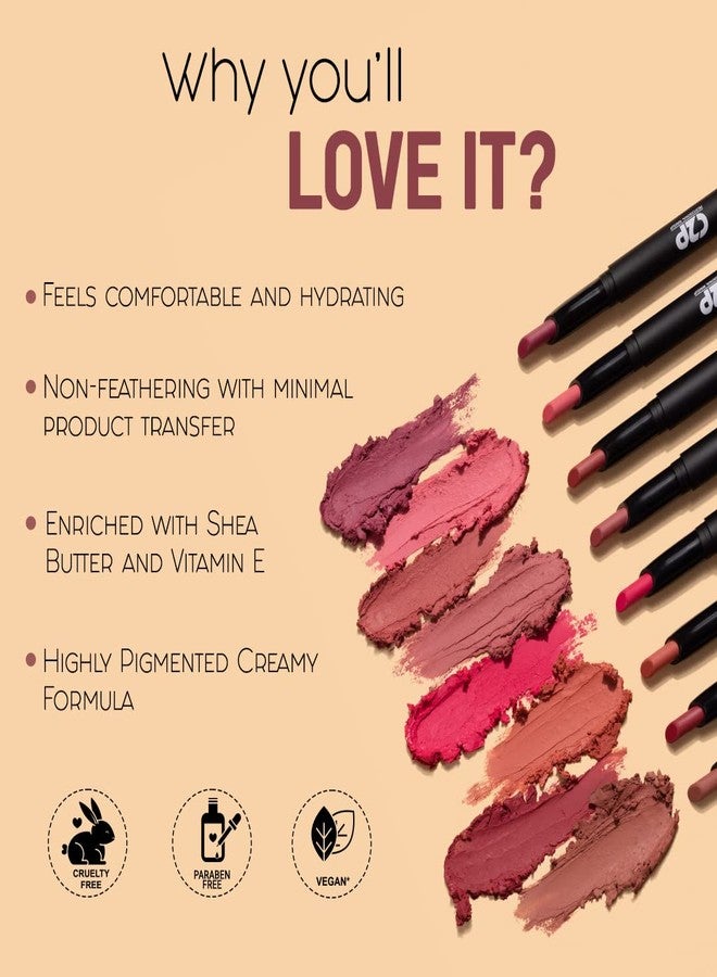 C2P PROFESSIONAL MAKEUP C2P Pro Slice Lipsticks for Women | Transfer Proof Long Lasting Lipstick Waterproof | Lasts upto 8hrs | Enriched With Shea Butter & Vitamin-E | 1.7 gm - RED KISS 104 - Image 3