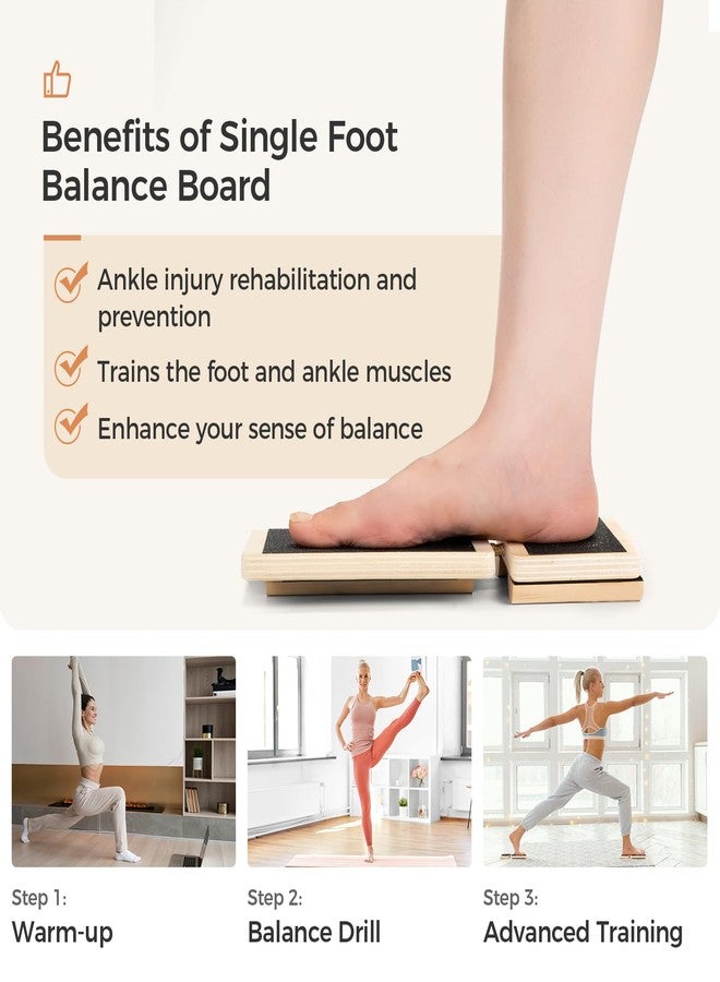 Tzuoen Ankle Foot Strengthener Exerciser for Sprained, Single Leg Balance Board - Image 4