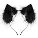 HAOAN Handmade Faux Fur Animal Cat Ears Headband Furry Fox Wolf Hairhoop Headwear Costume Accessory - Image 3