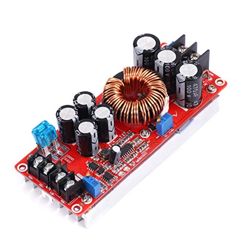 amiciSmart 1200W DC to DC Converter, 20A Step-Up Boost Converter 8~60V to 12~80V Adjustable Power Supply - Image 1