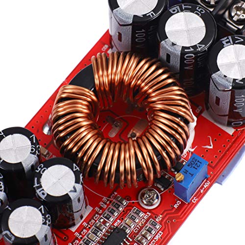 amiciSmart 1200W DC to DC Converter, 20A Step-Up Boost Converter 8~60V to 12~80V Adjustable Power Supply - Image 4