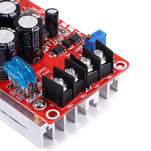 amiciSmart 1200W DC to DC Converter, 20A Step-Up Boost Converter 8~60V to 12~80V Adjustable Power Supply - Image 3