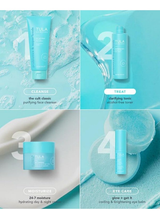 TULA TULA Skin Care Clarifying Tonic Alcohol-Free Daily Toner - Face Toner to Gently Exfoliate and Tighten Pores, Contains Witch Hazel and Niacinamide, 5.07 Fl Oz.  - Image 3