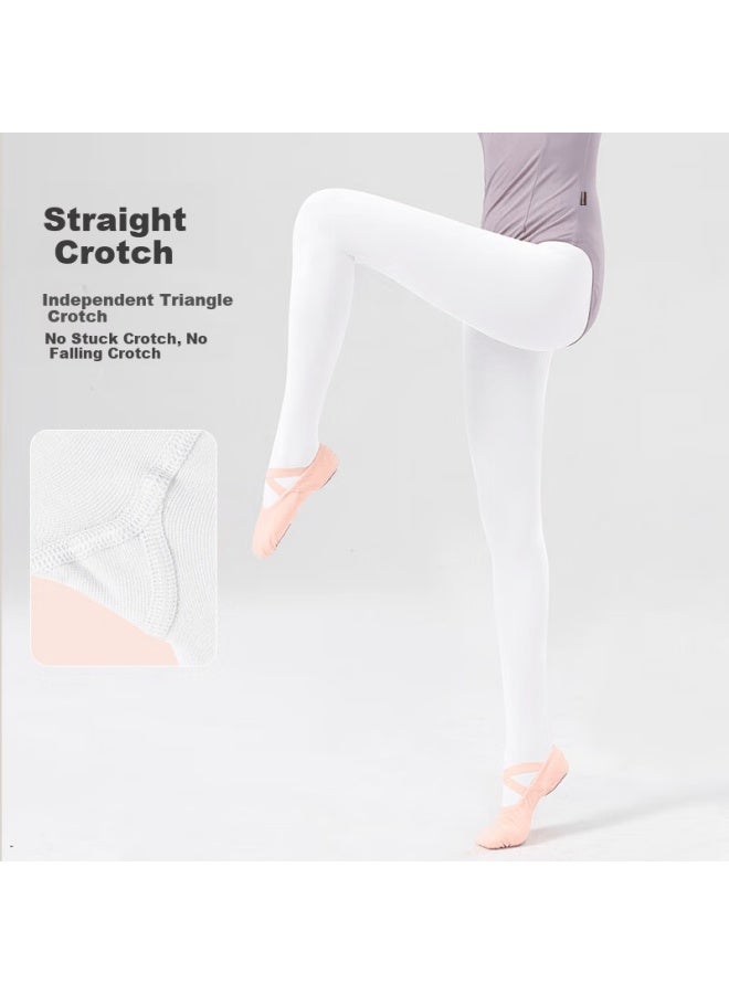 Zhiyouban Children's Dance Socks Girls Ballet Full Foot Hole Black Tights Dance Practice Adult Art Exam Special